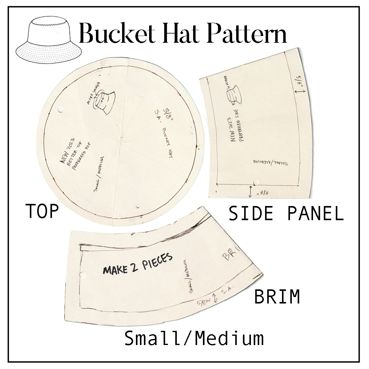 adult-bucket-hat-pattern-small-draccir for Free Bucket Hat Pattern Printable Adult Bucket Hat Pattern Small – DRACCIR for Free Bucket Hat Pattern Printable