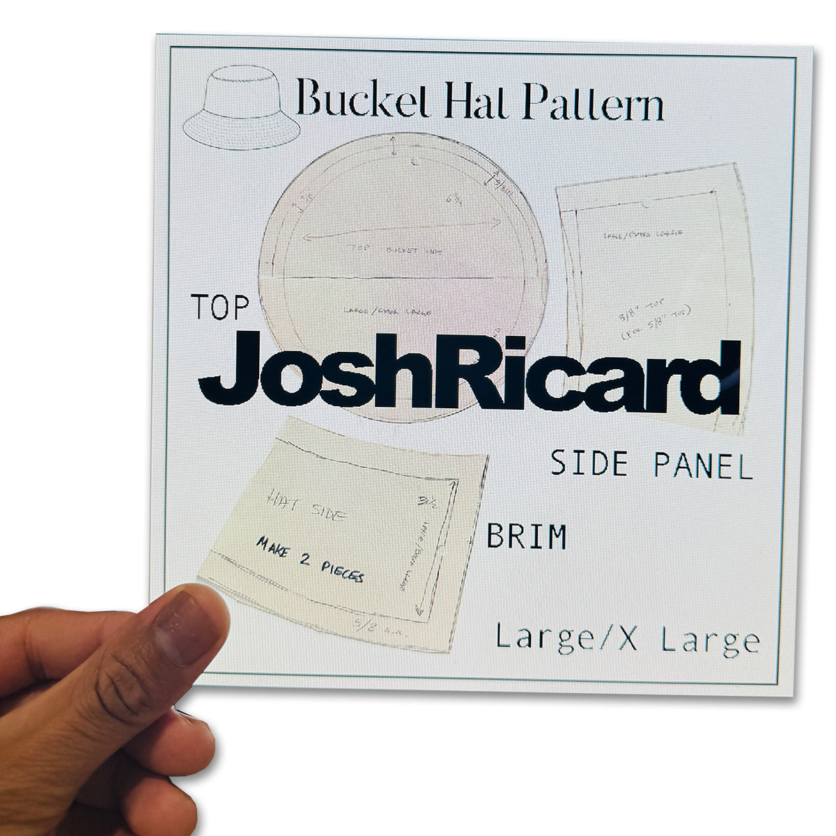 Adult Bucket Hat Pattern Large
