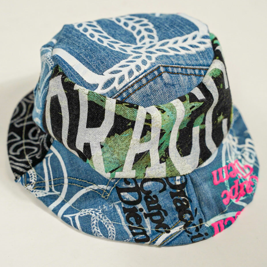 DRACCIR DESTROYED DENIM BUCKET HAT 2319.11 - WAIKIKI