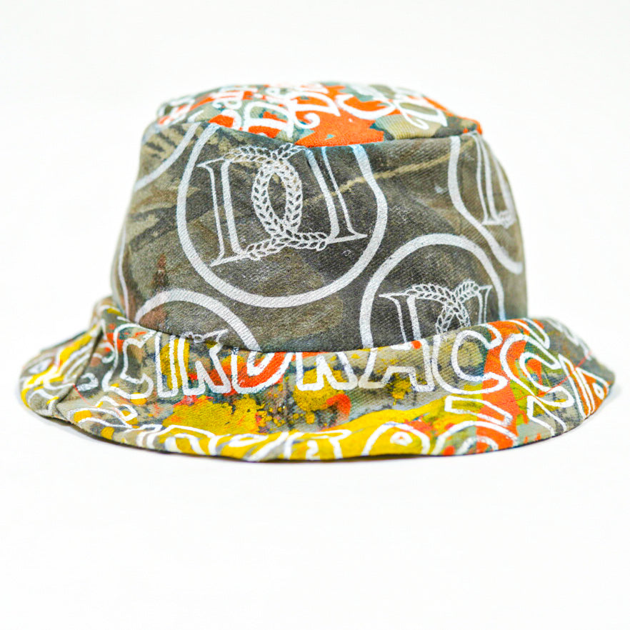 DRACCIR DESTROYED DENIM BUCKET HAT 2319.13 - SAHARA