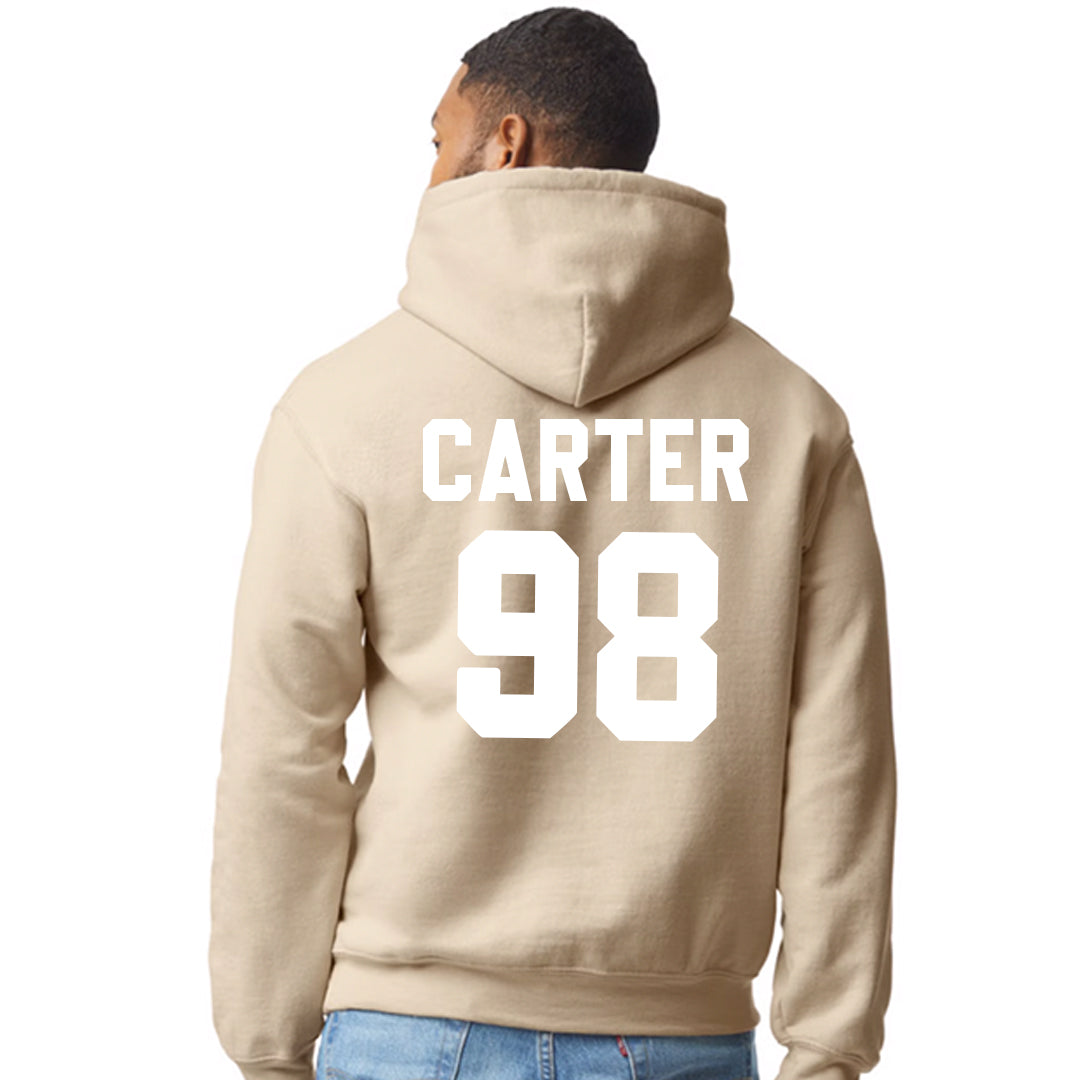 Unisex Screen Print Papi Jalen Carter Philadelphia Eagles Super Bowl 59 Hoody Tan