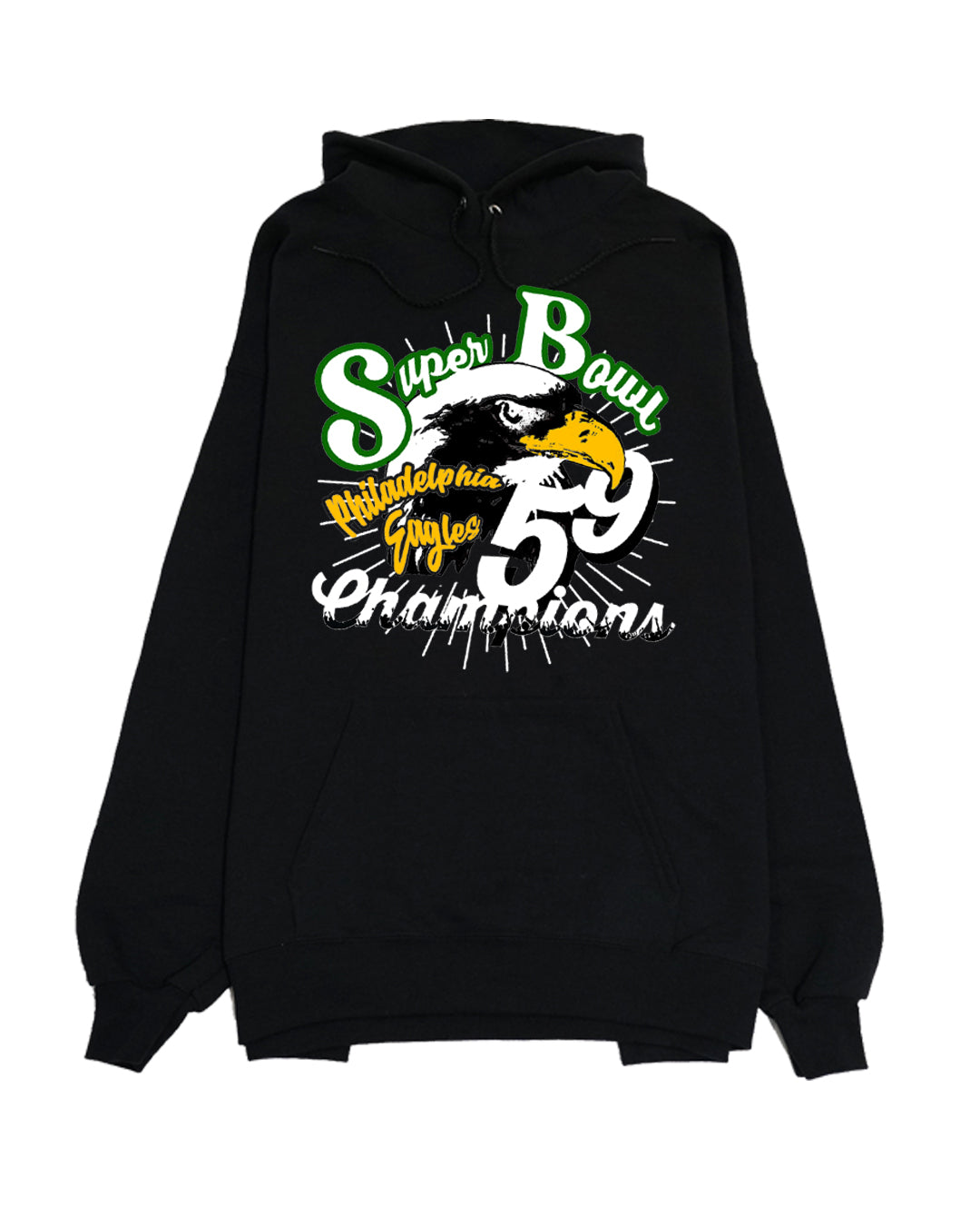 Unisex Screen Print Papi Saquon Barkley Philadelphia Eagles Super Bowl 59 Hoody Black