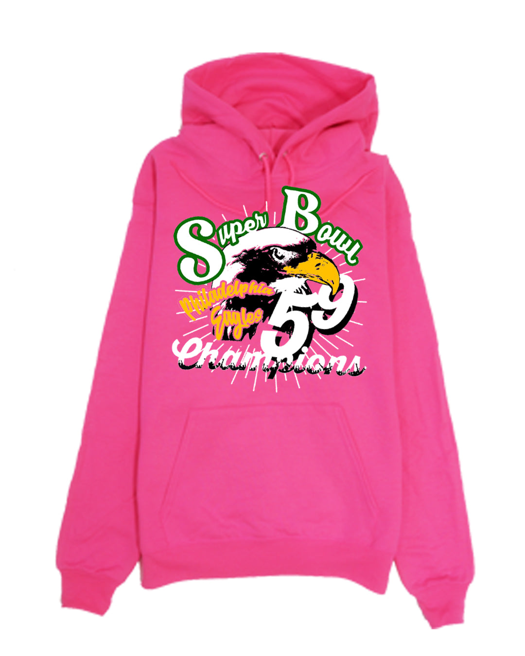Unisex Screen Print Papi DeVonta Smith Philadelphia Eagles Super Bowl 59 Hoody Pink
