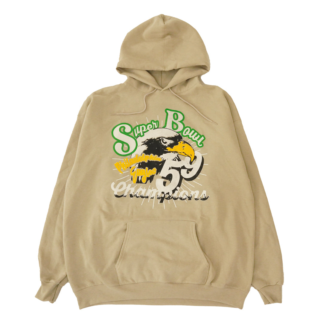 Unisex Screen Print Papi DeVonta Smith Philadelphia Eagles Super Bowl 59 Hoody Tan