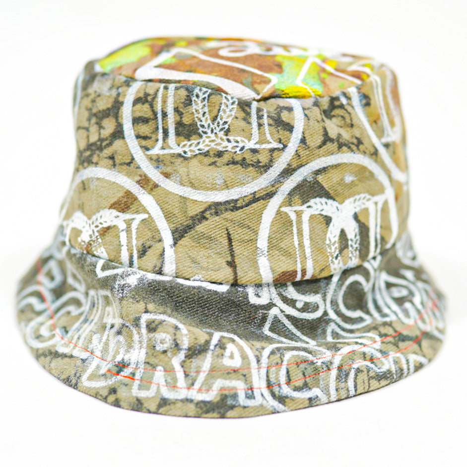 DRACCIR DESTROYED DENIM BUCKET HAT 2319.14