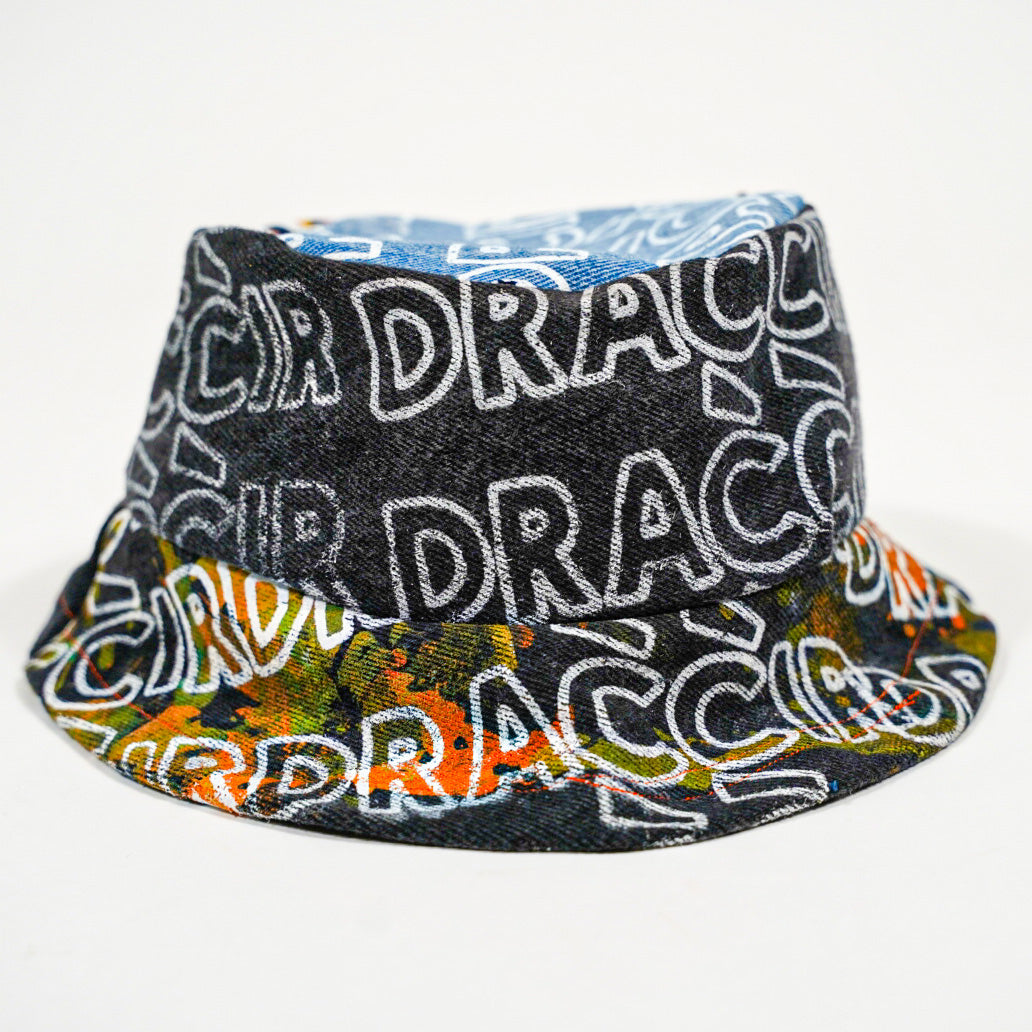 DRACCIR DESTROYED DENIM BUCKET HAT 2319.12 - MARS