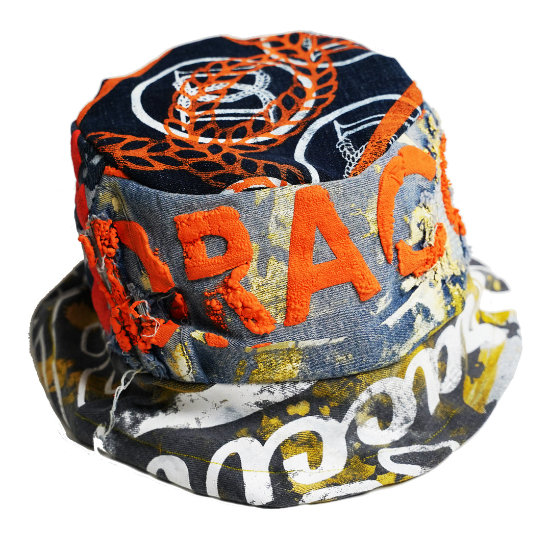 DRACCIR DESTROYED DENIM BUCKET HAT 2319.17 - Ares