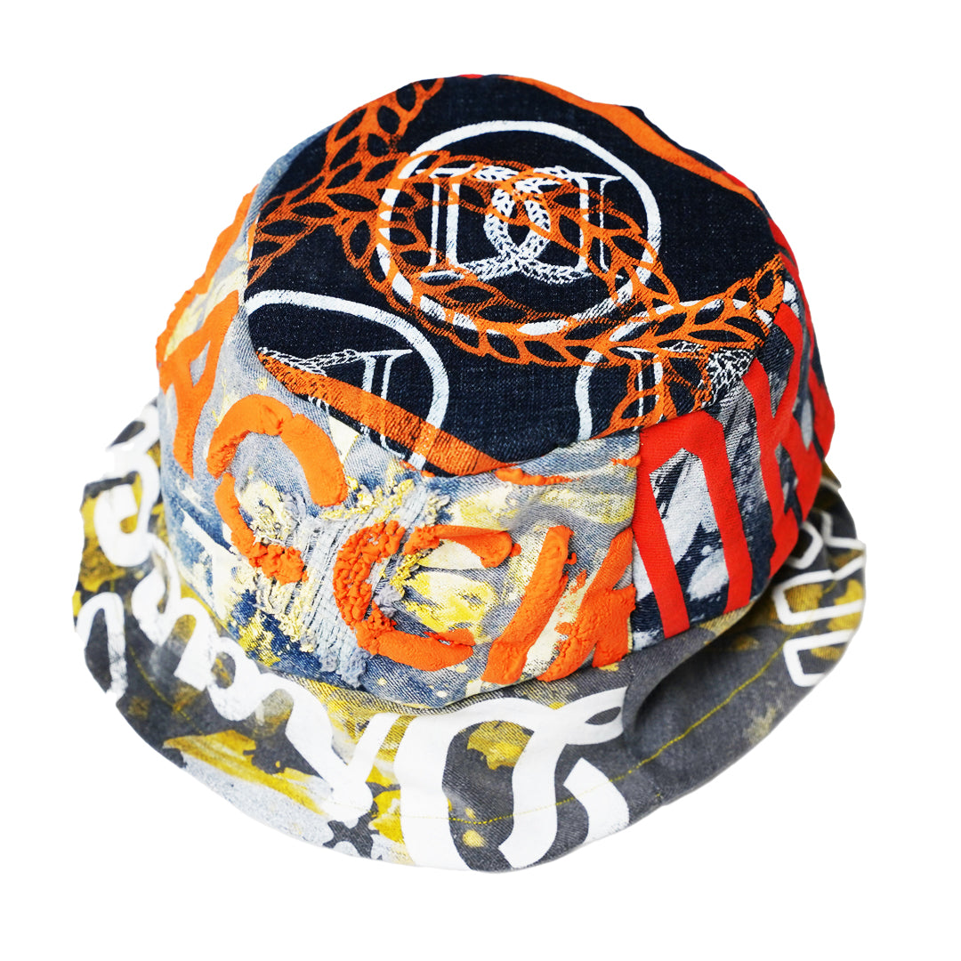 DRACCIR DESTROYED DENIM BUCKET HAT 2319.17 - Ares