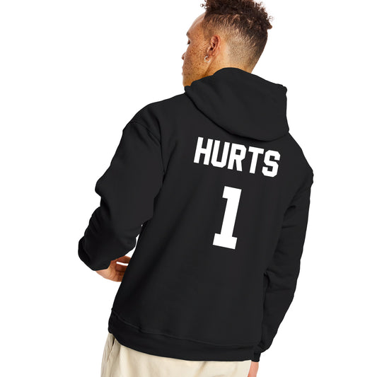 Unisex Screen Print Papi Jalen Hurts Philadelphia Eagles Super Bowl 59 Hoody Black