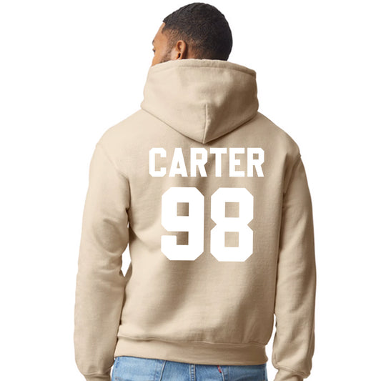 Unisex Screen Print Papi Jalen Carter Philadelphia Eagles Super Bowl 59 Hoody Tan