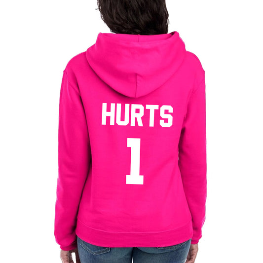 Unisex Screen Print Papi Jalen Hurts Philadelphia Eagles Super Bowl 59 Hoody Pink