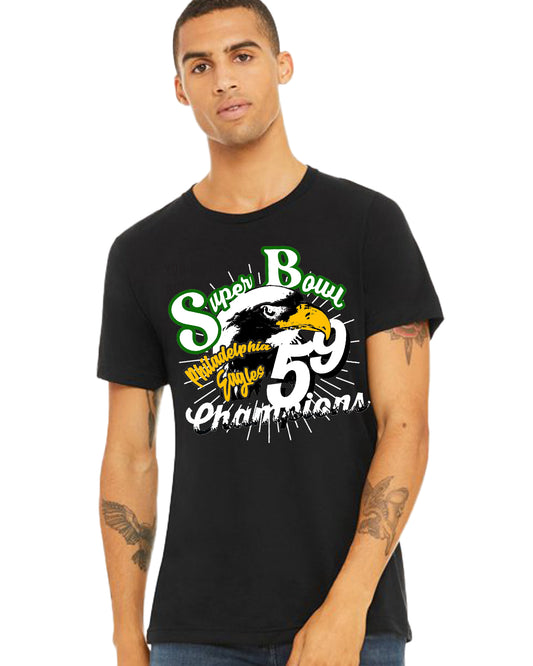 Mens Fashion Tee - Screen Print Papi Philadelphia Eagles Super Bowl 59 T Shirt