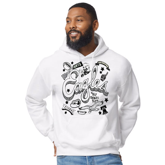 Unisex Screen print Papi Philadelphia Eagles Cultural Symbols Hoody