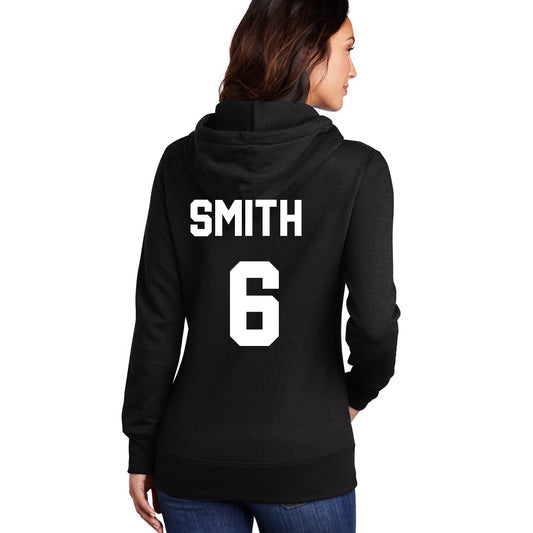 Womens Screen Print Papi Philadelphia Eagles DeVonta Smith Super Bowl 59 Champions Hoody Black